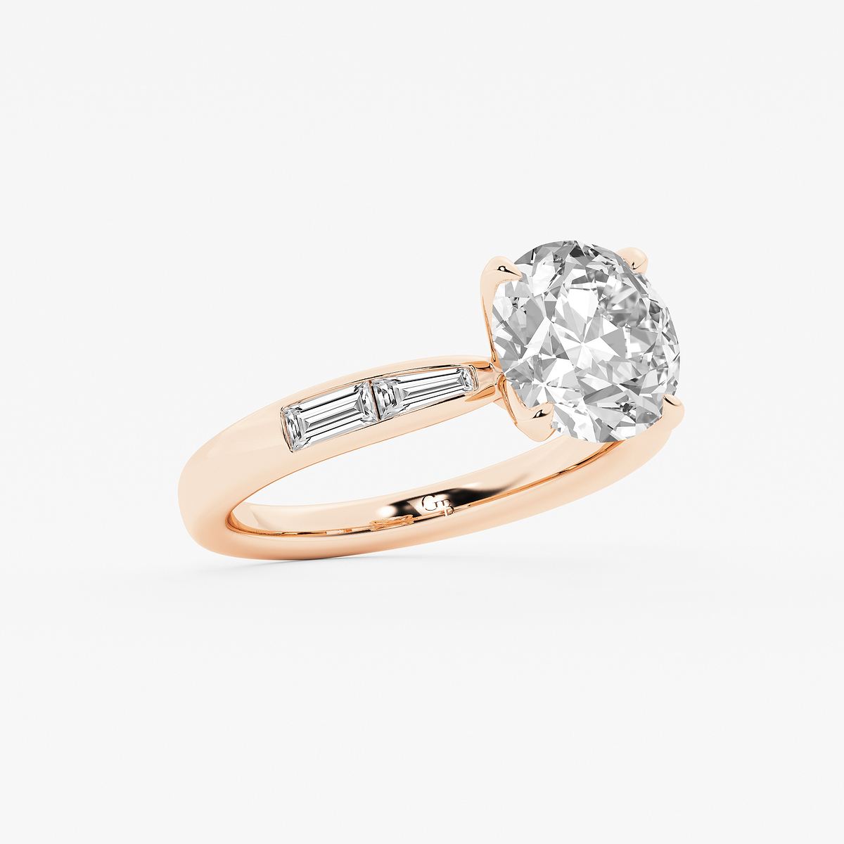 Additional Image 1 for  4 1/2 ctw Old European Cut Lab Grown Diamond Vintage Side Stone Engagement Ring