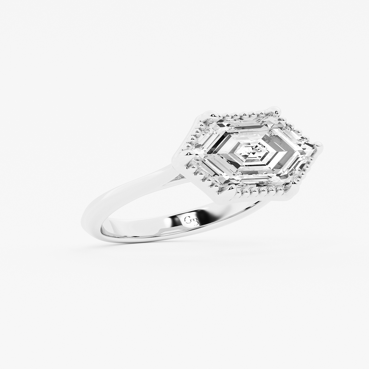 Additional Image 1 for  4 ctw Dutch Marquise Lab Grown Diamond Vintage Solitaire Engagement Ring