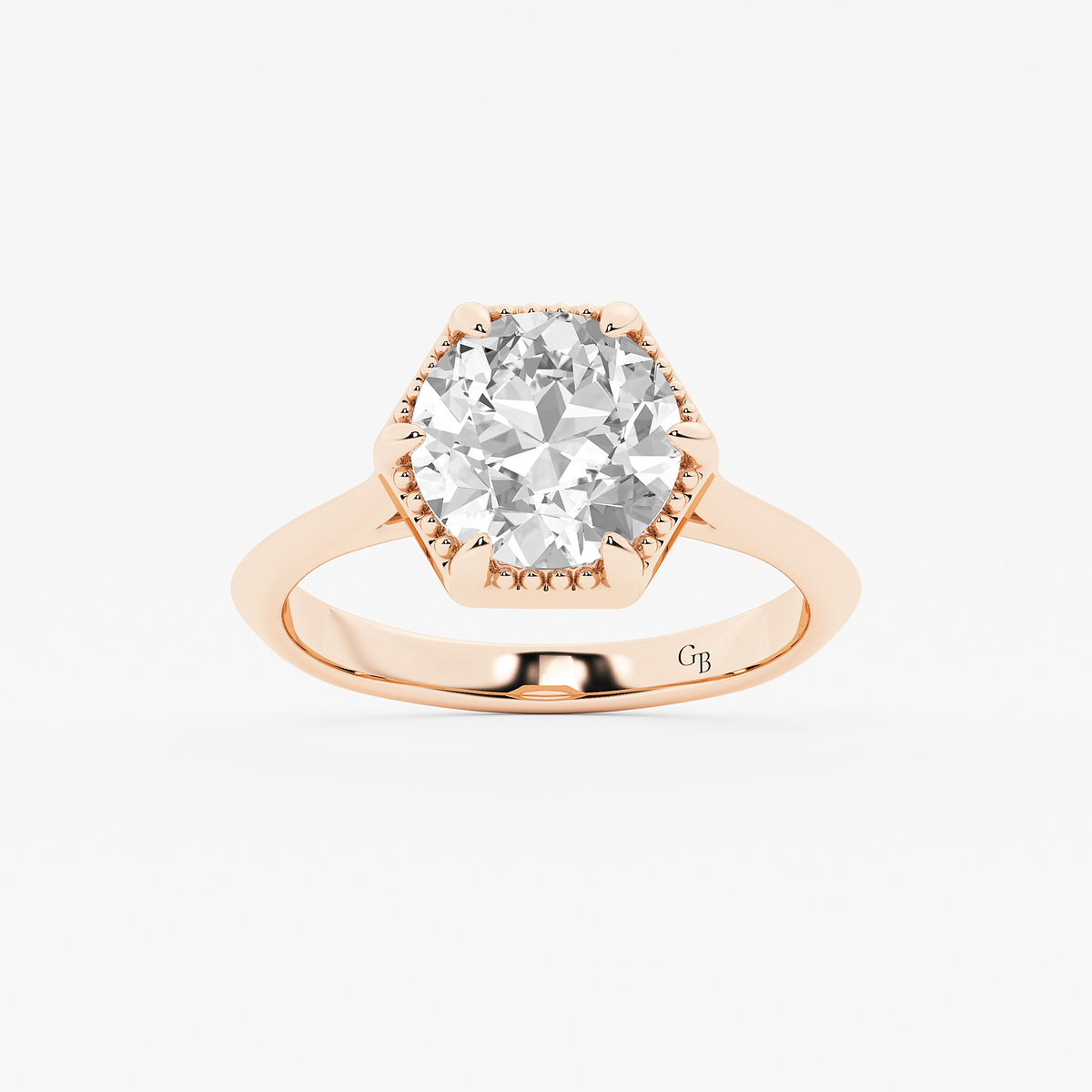 2 ctw Old European Cut Lab Grown Diamond Vintage Solitaire Engagement Ring