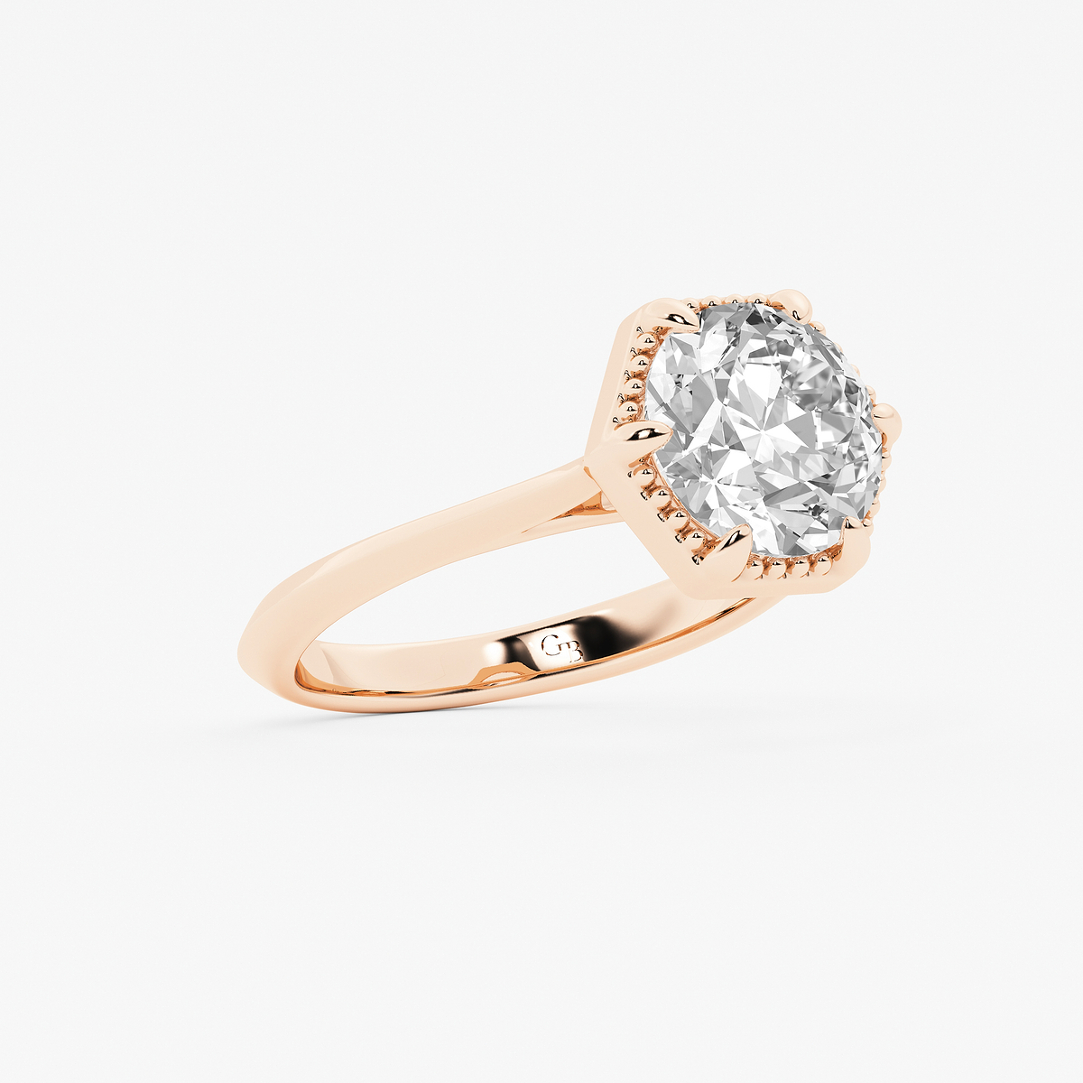Additional Image 1 for  2 ctw Old European Cut Lab Grown Diamond Vintage Solitaire Engagement Ring