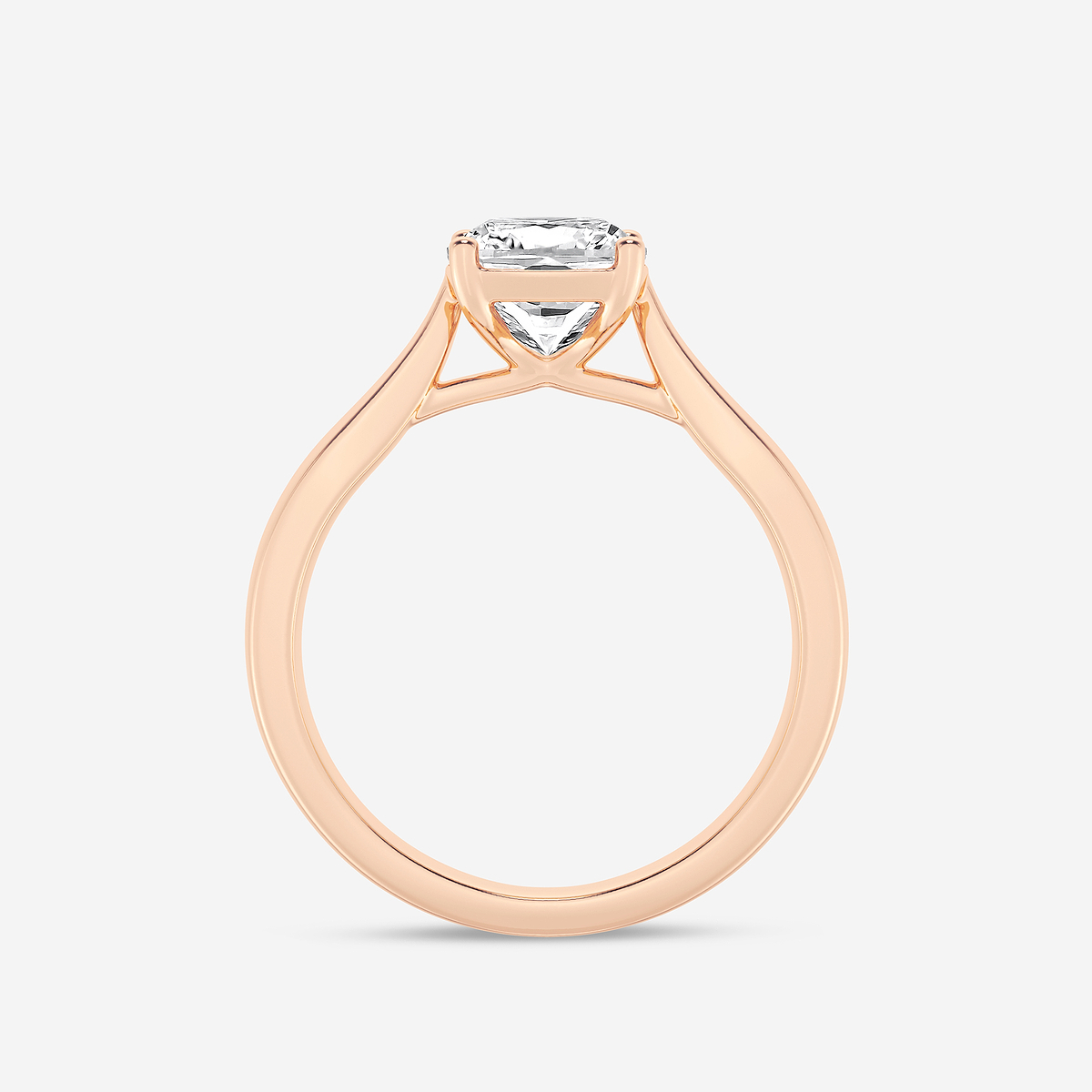 Additional Image 1 for  2 ctw Cushion Lab Grown Diamond Trellis Solitaire Engagement Ring