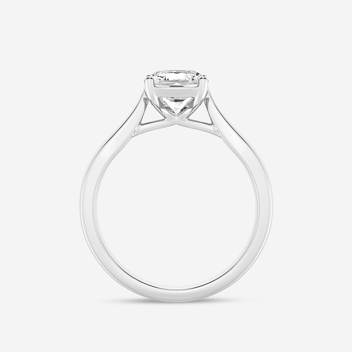 Additional Image 1 for  2 ctw Cushion Lab Grown Diamond Trellis Solitaire Engagement Ring