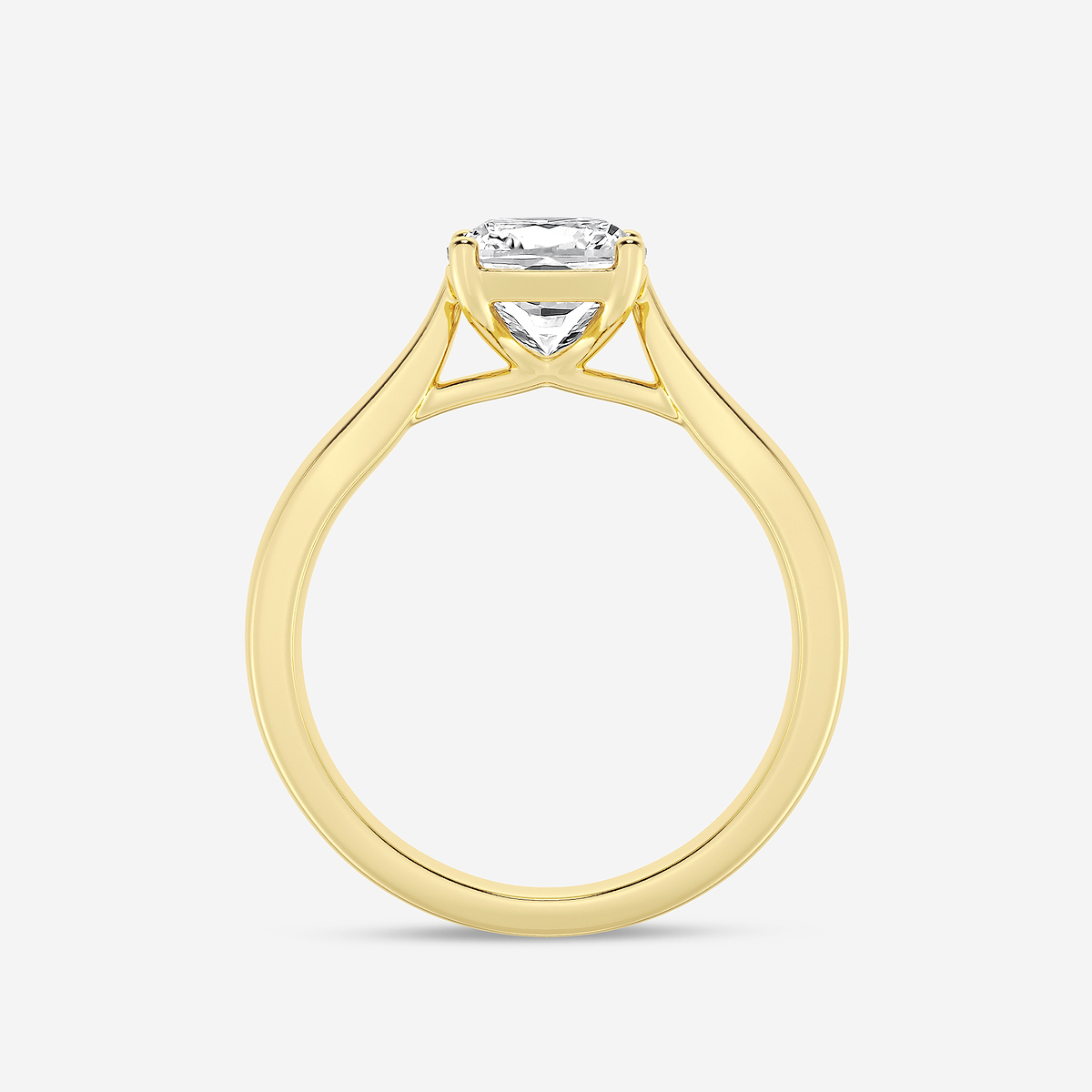 Additional Image 1 for  2 ctw Cushion Lab Grown Diamond Trellis Solitaire Engagement Ring
