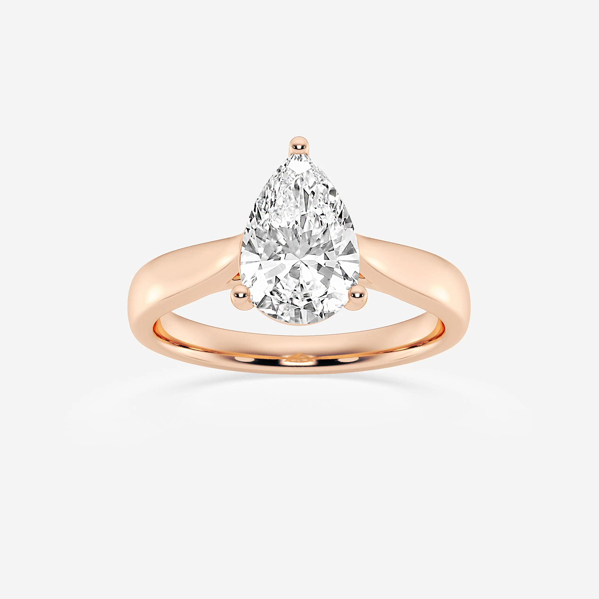 2 ctw Pear Lab Grown Diamond Trellis Solitaire Engagement Ring