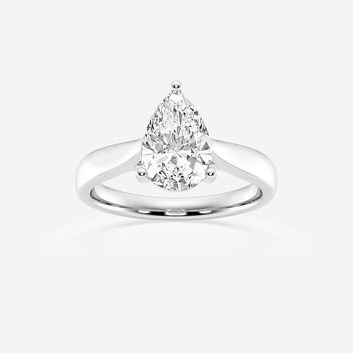 2 ctw Pear Lab Grown Diamond Trellis Solitaire Engagement Ring