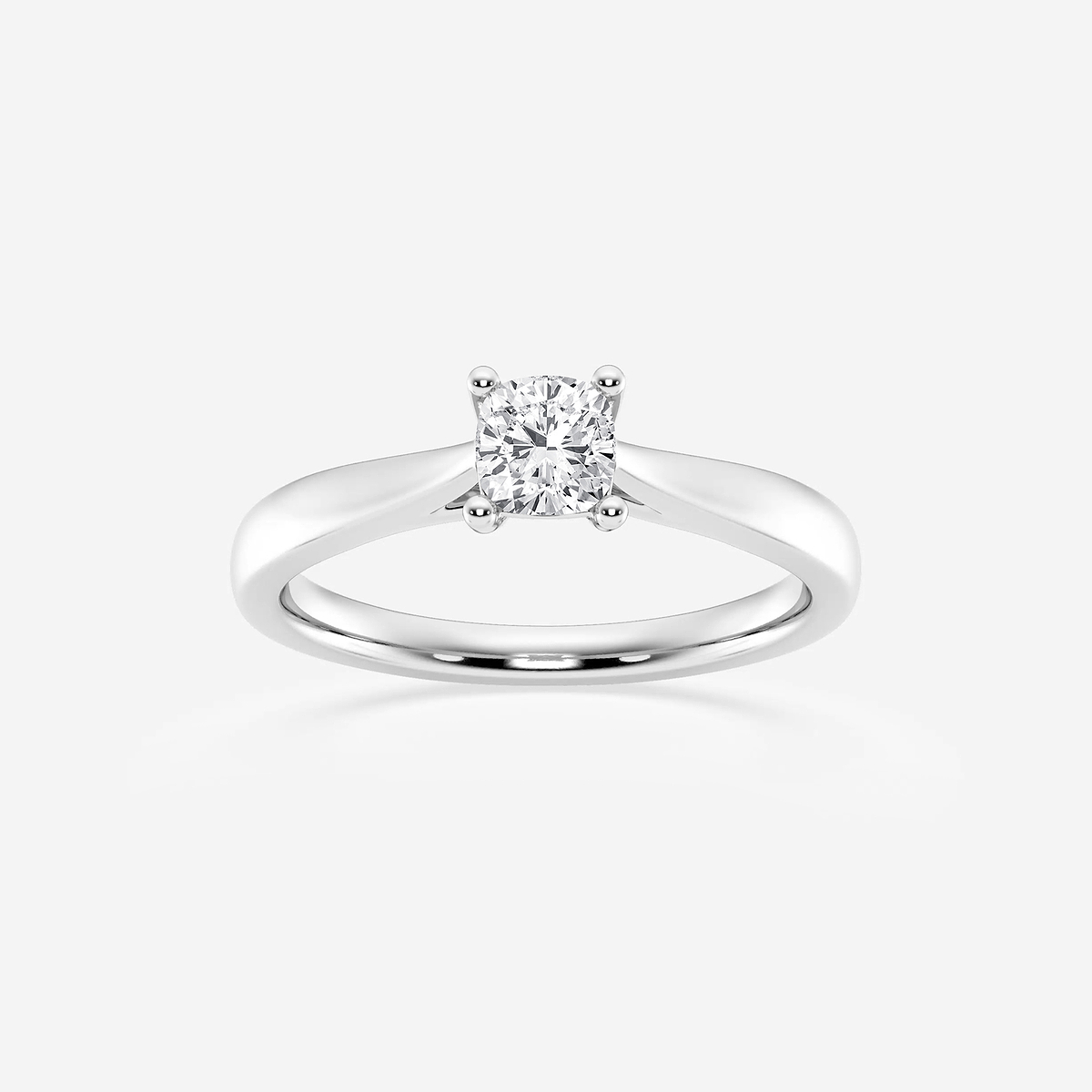1/2 ctw Cushion Lab Grown Diamond Trellis Solitaire Engagement Ring
