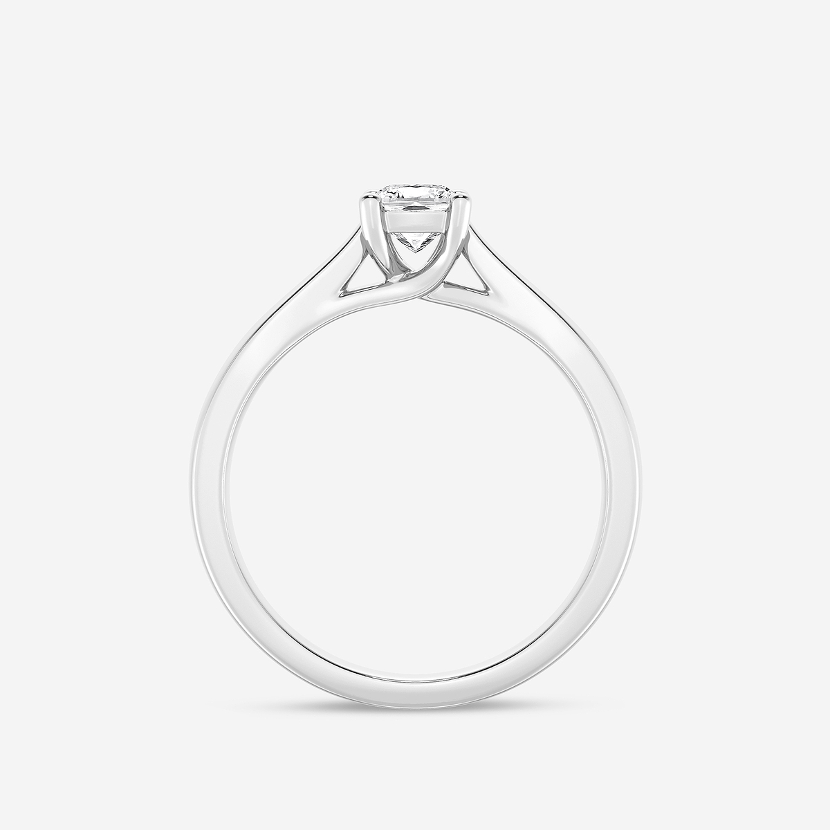 Additional Image 1 for  1/2 ctw Cushion Lab Grown Diamond Trellis Solitaire Engagement Ring