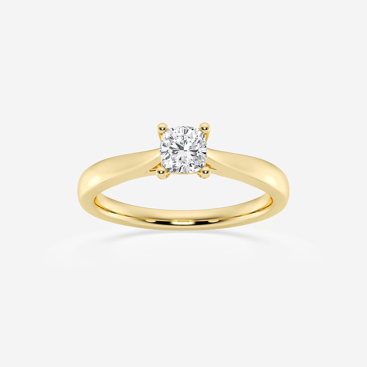 1/2 ctw Cushion Lab Grown Diamond Trellis Solitaire Engagement Ring