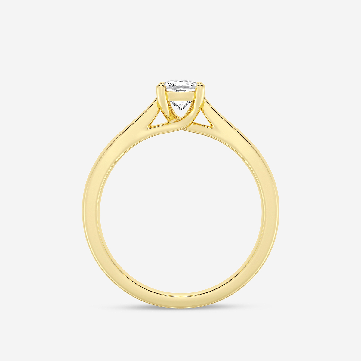 Additional Image 1 for  1/2 ctw Cushion Lab Grown Diamond Trellis Solitaire Engagement Ring