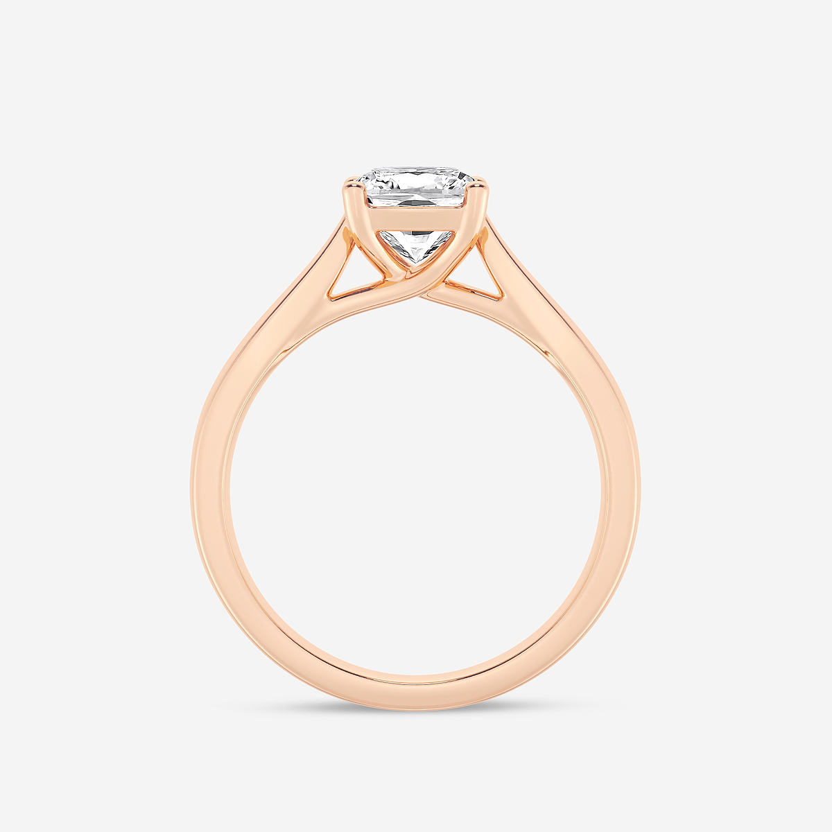 Additional Image 1 for  1 1/2 ctw Cushion Lab Grown Diamond Trellis Solitaire Engagement Ring