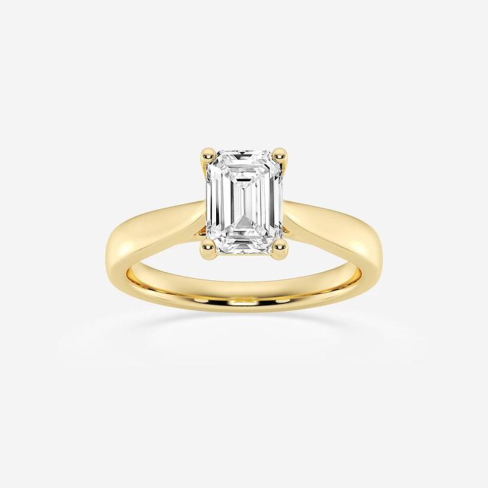 Zelda 2 ctw Emerald Lab Grown Diamond Floral Solitaire Engagement