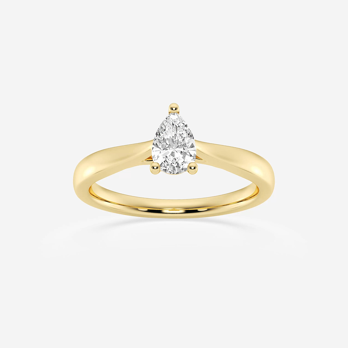 1/2 ctw Pear Lab Grown Diamond Trellis Solitaire Engagement Ring