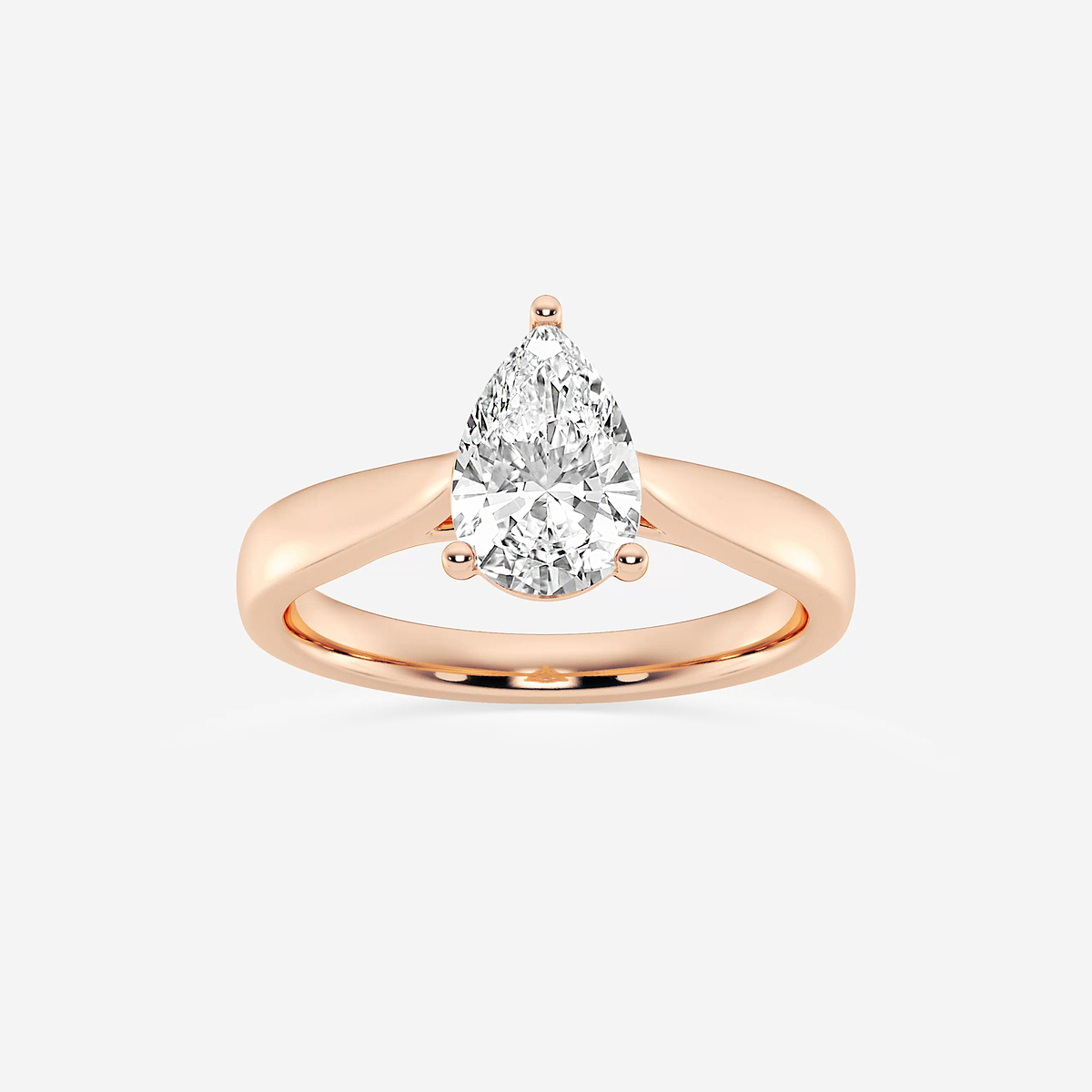 1 1/2 ctw Pear Lab Grown Diamond Trellis Solitaire Engagement Ring