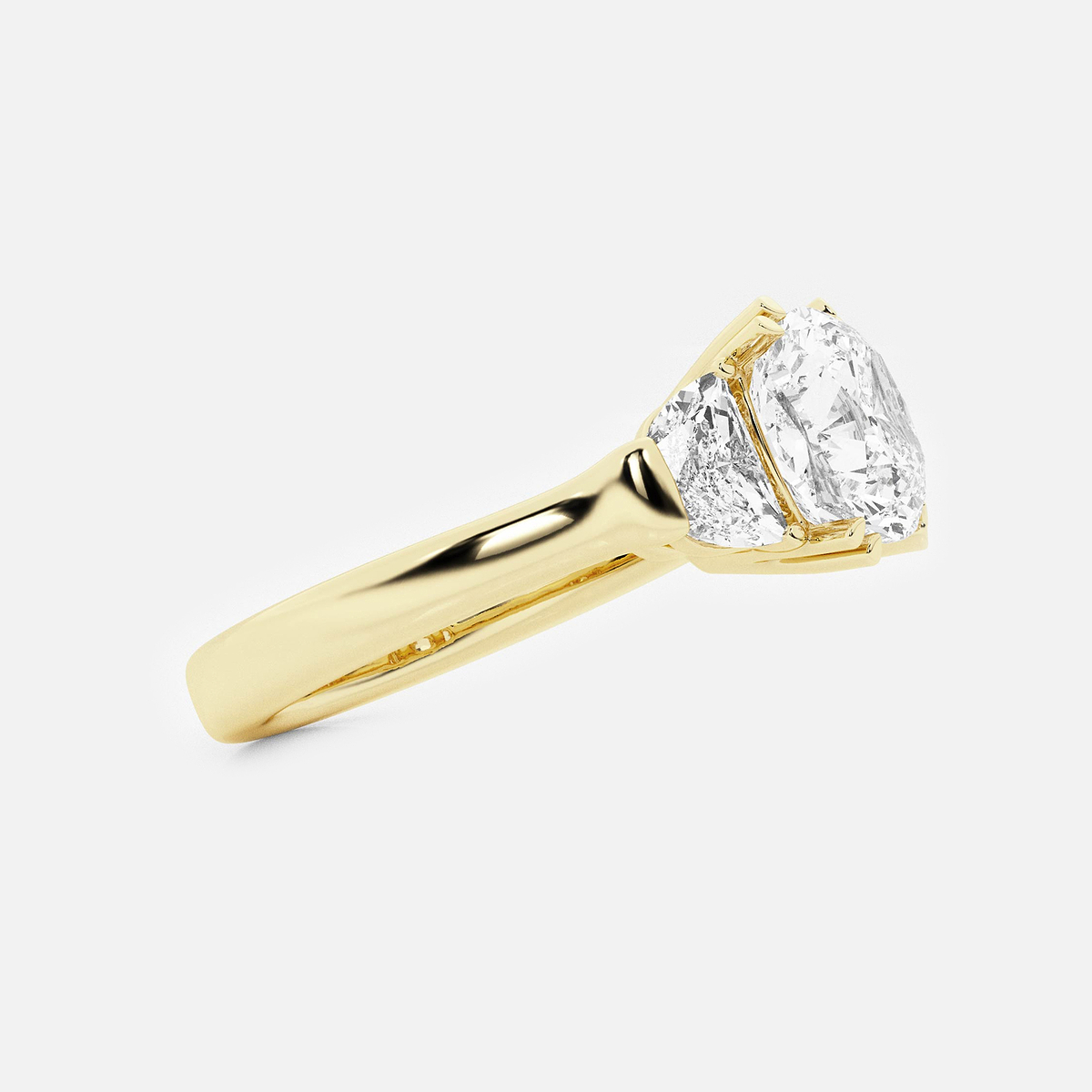 Additional Image 1 for  3 3/4 ctw Cushion Lab Grown Diamond Engagement Ring