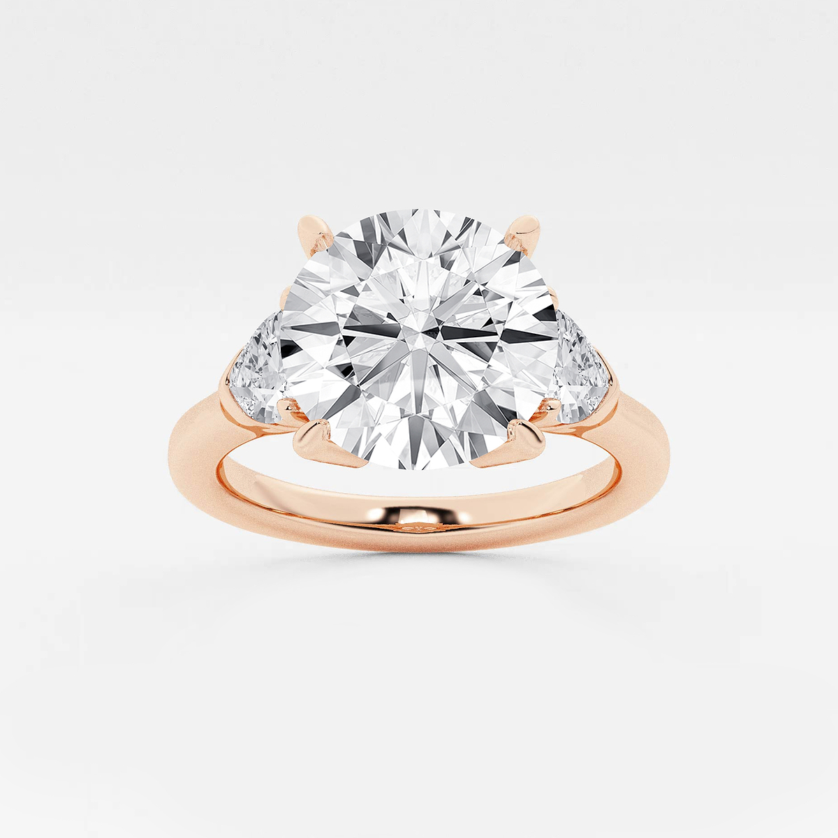 4 5/8 ctw Round Lab Grown Diamond Engagement Ring