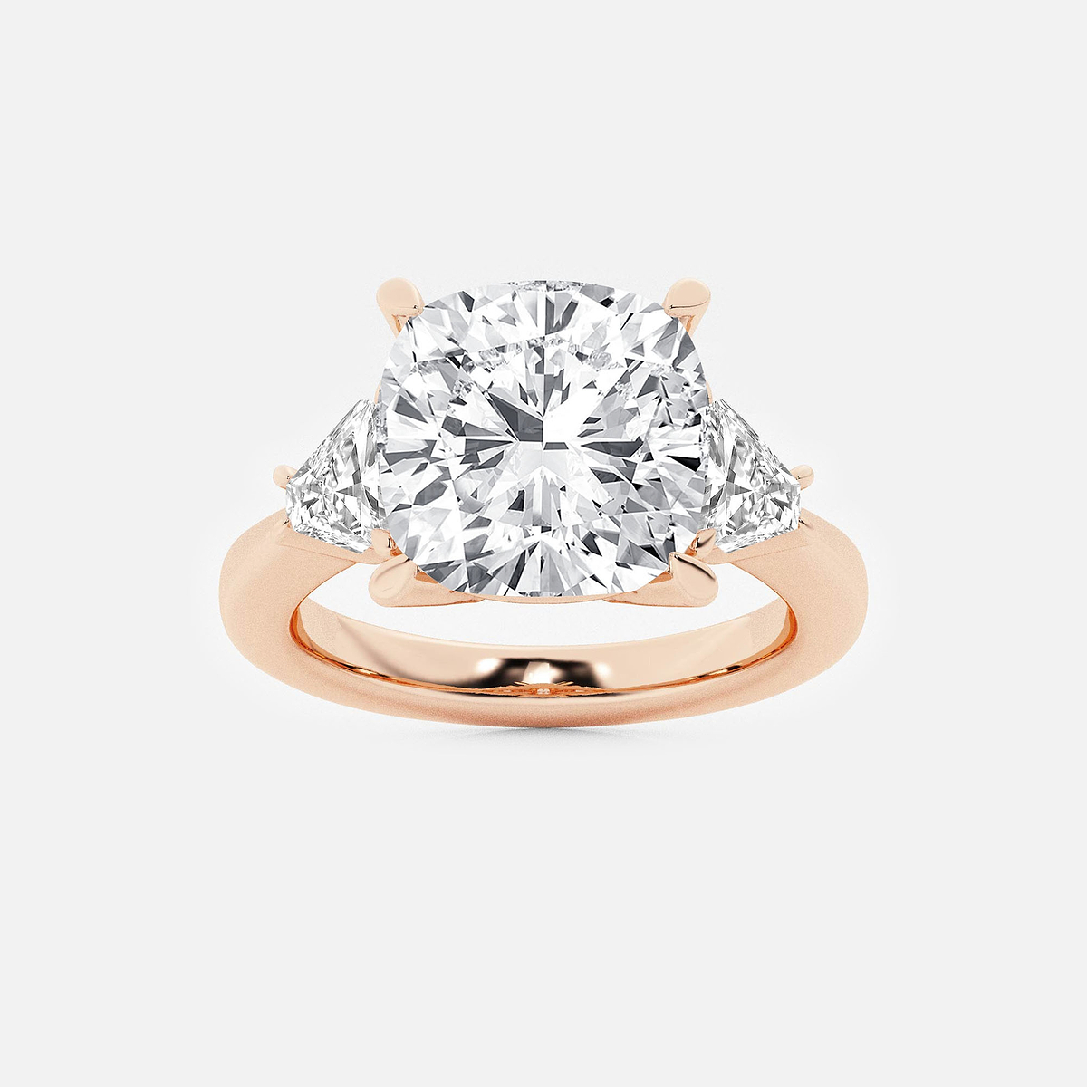 5 3/8 ctw Cushion Lab Grown Diamond Engagement Ring