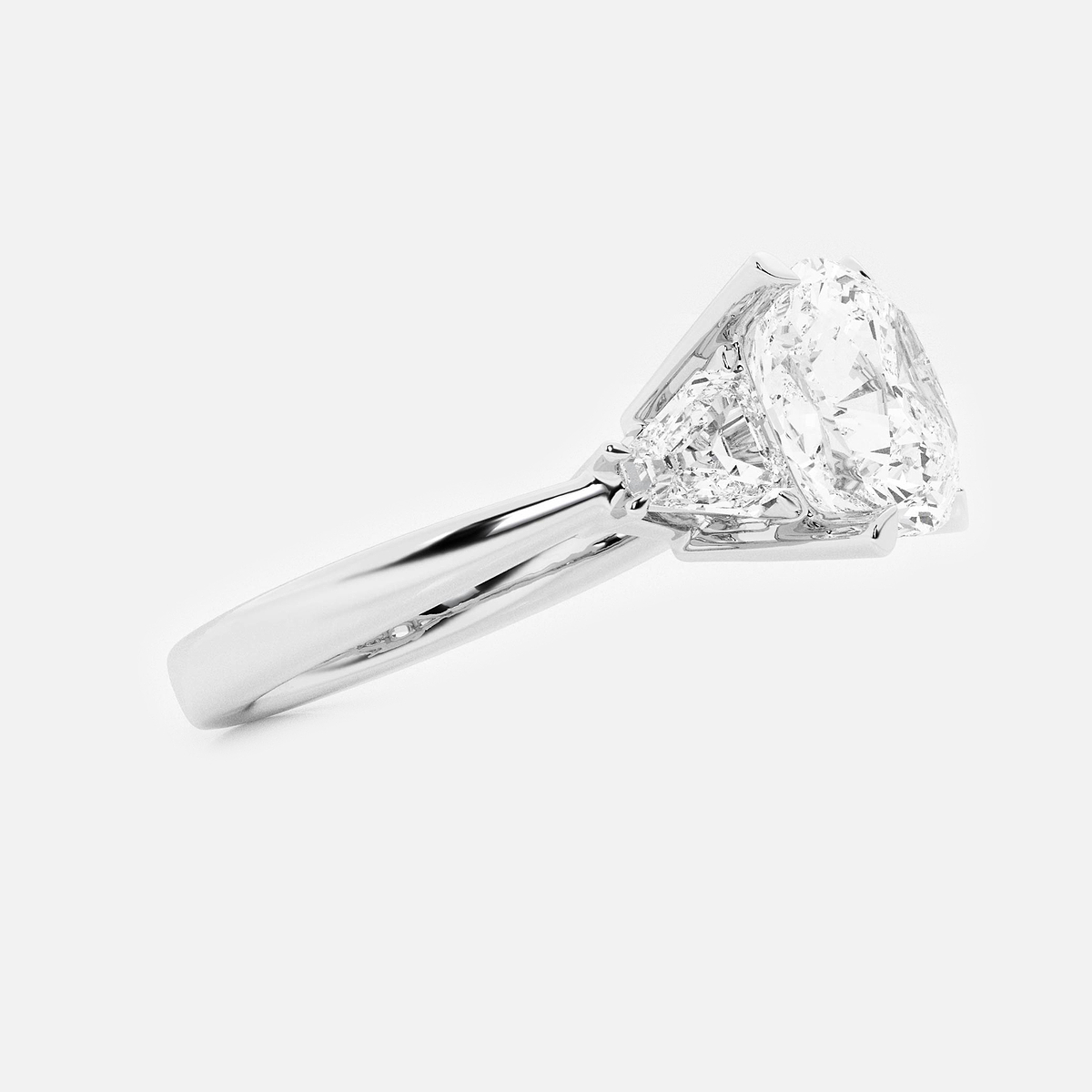 Additional Image 1 for  5 3/8 ctw Cushion Lab Grown Diamond Engagement Ring