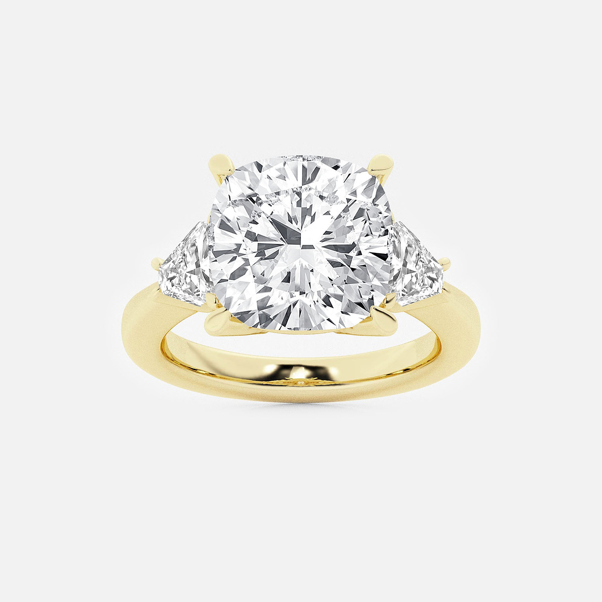 5 3/8 ctw Cushion Lab Grown Diamond Engagement Ring
