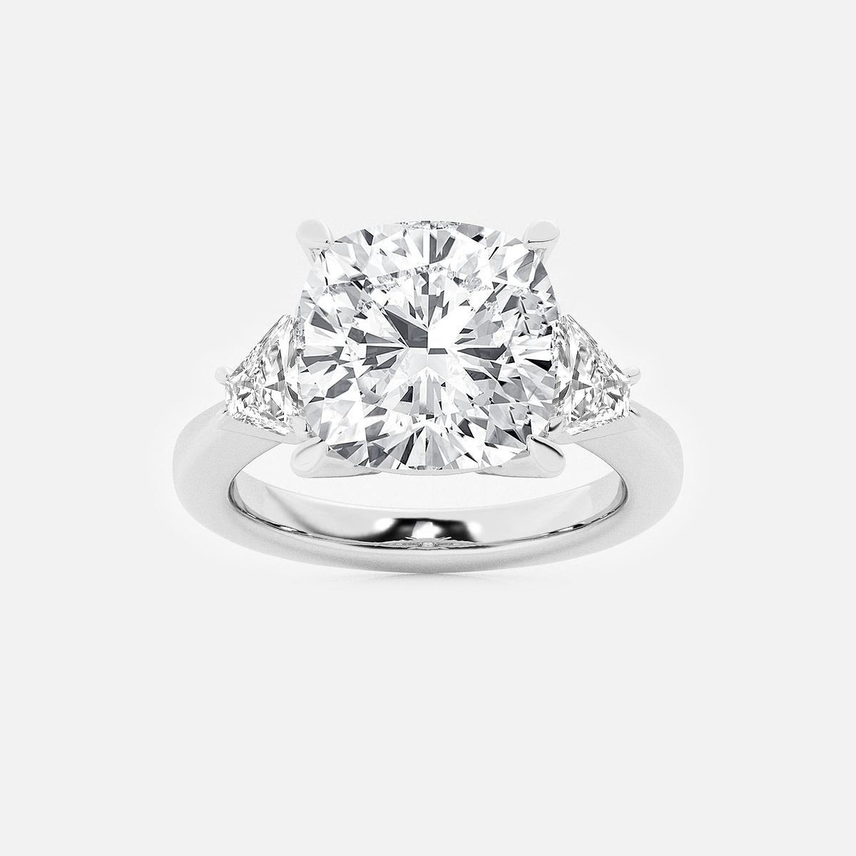 5 3/8 ctw Cushion Lab Grown Diamond Engagement Ring
