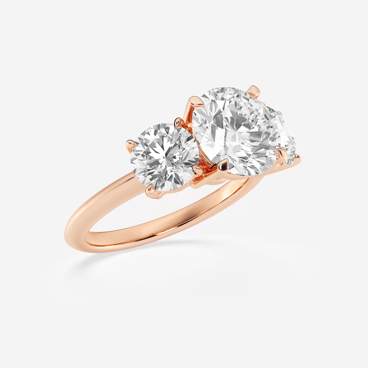 Additional Image 1 for  5 ctw Round Lab Grown Diamond Three-Stone Ring