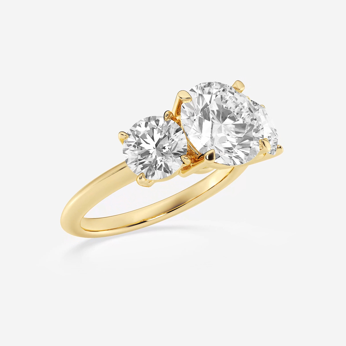 Additional Image 1 for  5 ctw Round Lab Grown Diamond Three-Stone Ring