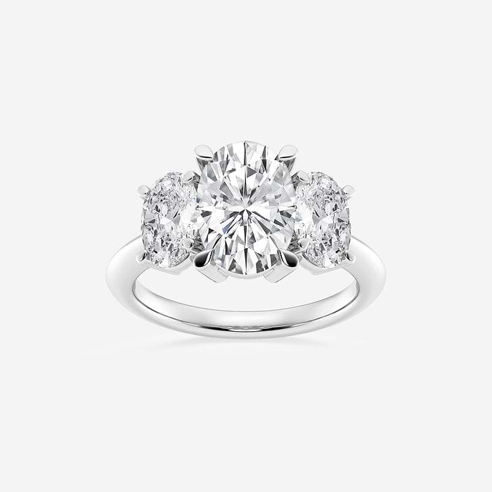 Oval Three Stone Ring