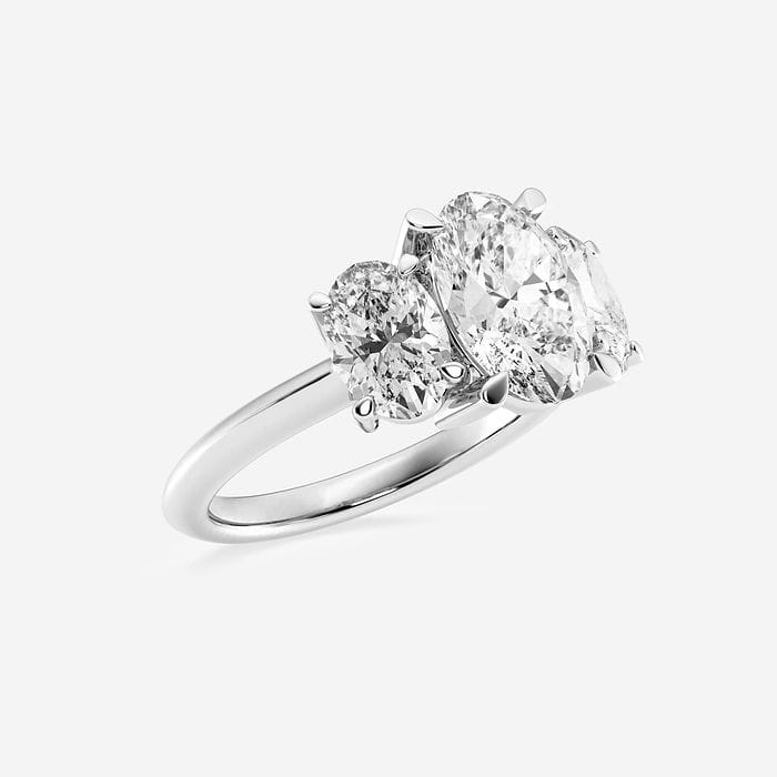 Oval Three Stone Ring