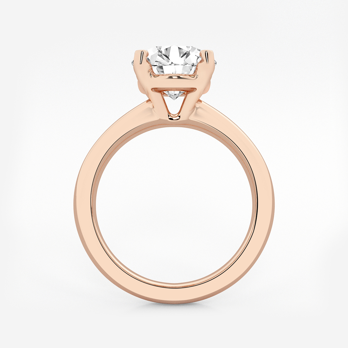 Additional Image 1 for  3 ctw Oval Lab Grown Diamond Solitaire Engagement Ring