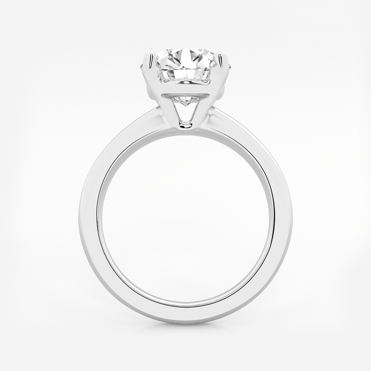 Additional Image 1 for  3 ctw Oval Lab Grown Diamond Solitaire Engagement Ring