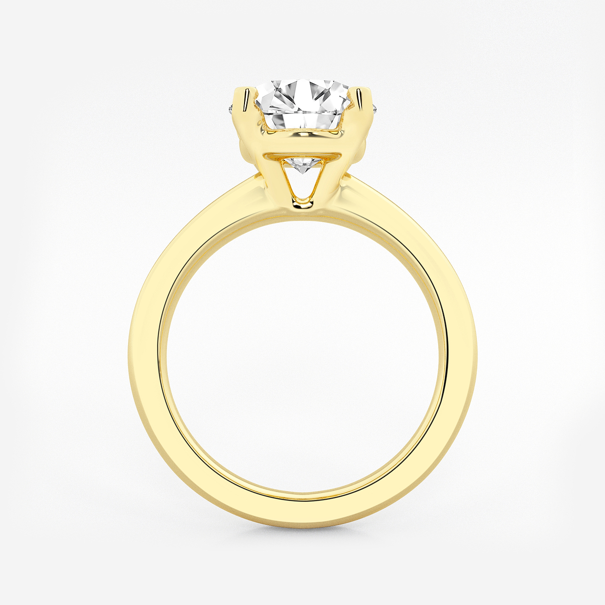 Additional Image 1 for  3 ctw Oval Lab Grown Diamond Solitaire Engagement Ring