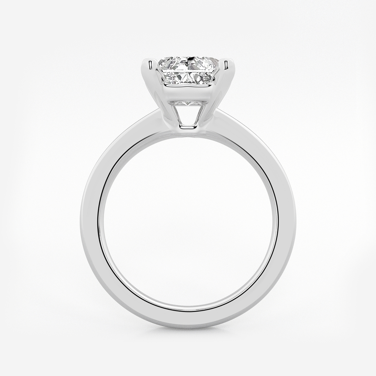 Additional Image 1 for  3 ctw Radiant Lab Grown Diamond Solitaire Engagement Ring