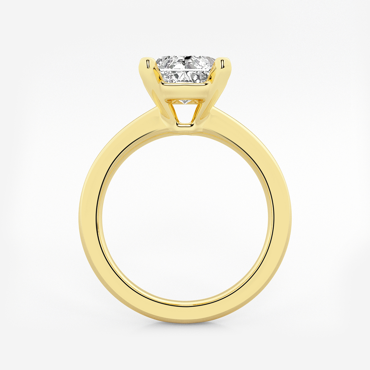 Additional Image 1 for  3 ctw Radiant Lab Grown Diamond Solitaire Engagement Ring