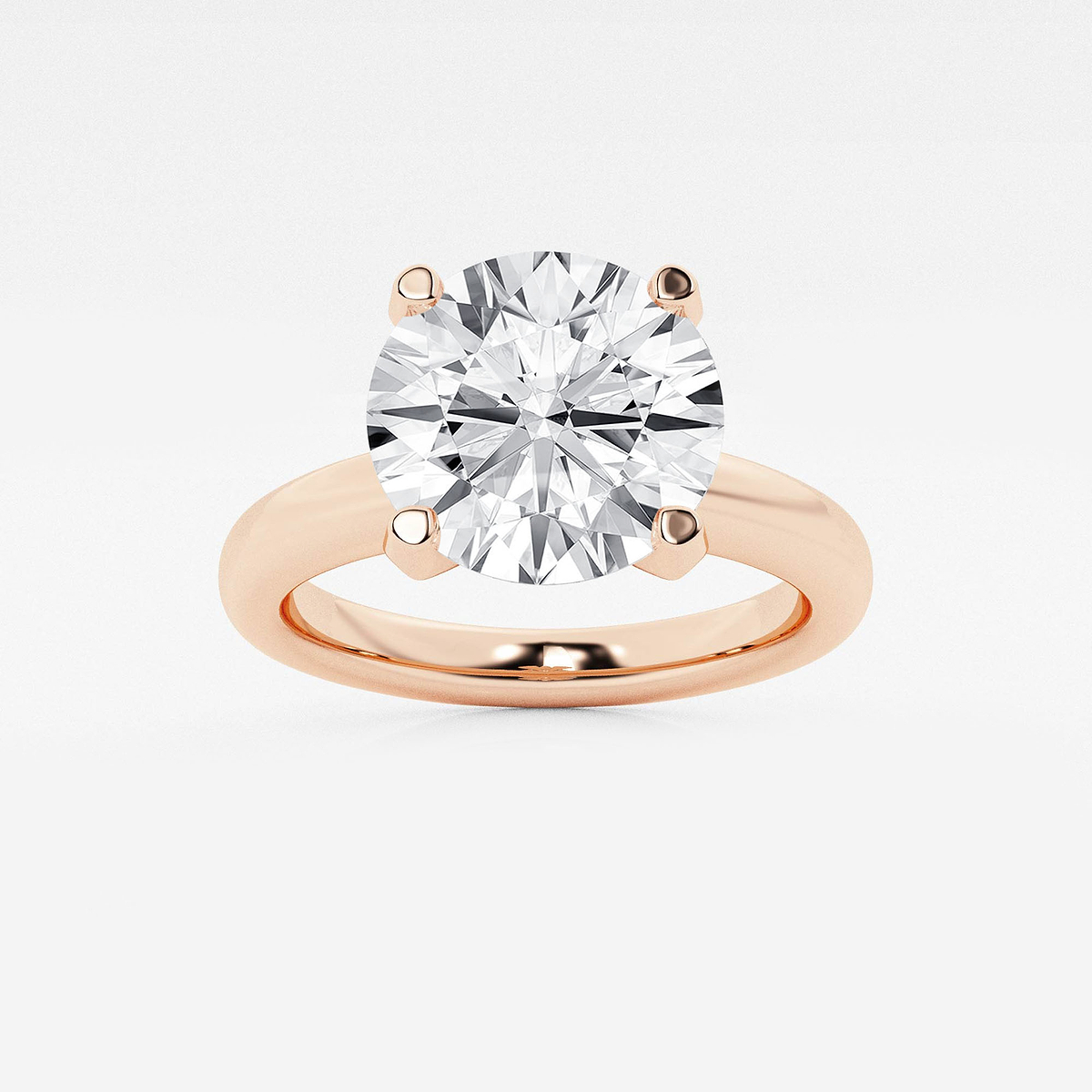 3 ctw Round Lab Grown Diamond Solitaire Engagement Ring