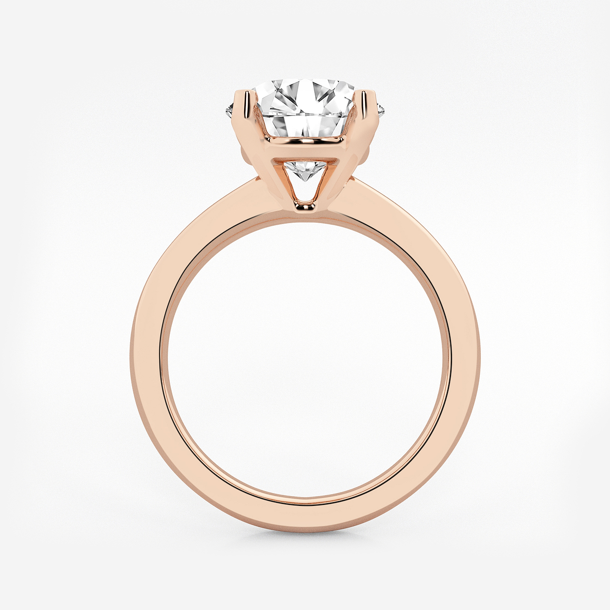 Additional Image 1 for  3 ctw Round Lab Grown Diamond Solitaire Engagement Ring