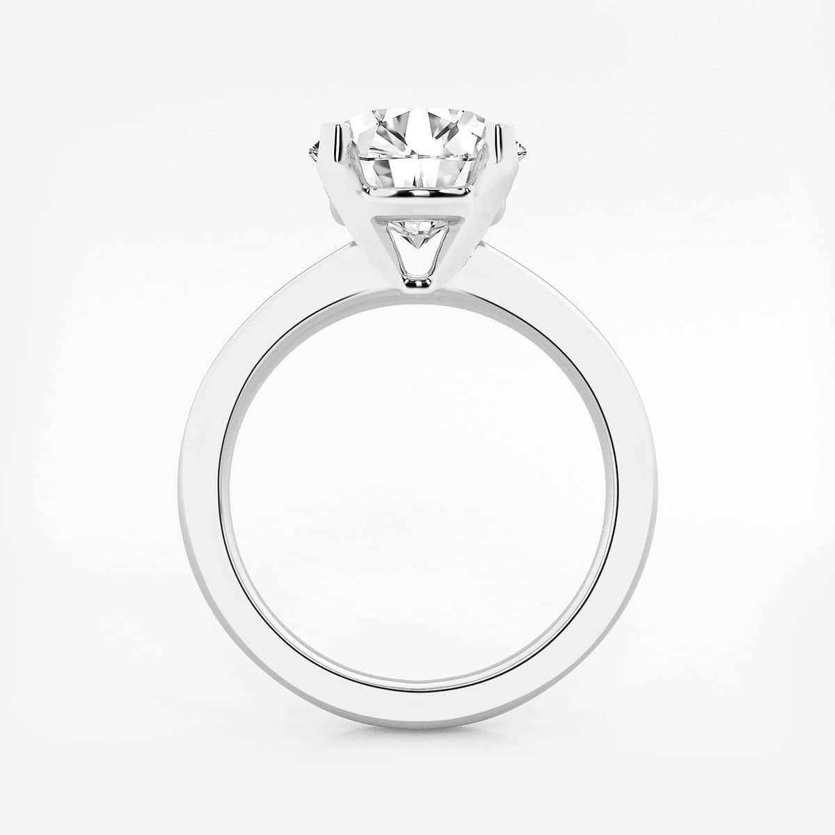 Additional Image 1 for  3 ctw Round Lab Grown Diamond Solitaire Engagement Ring