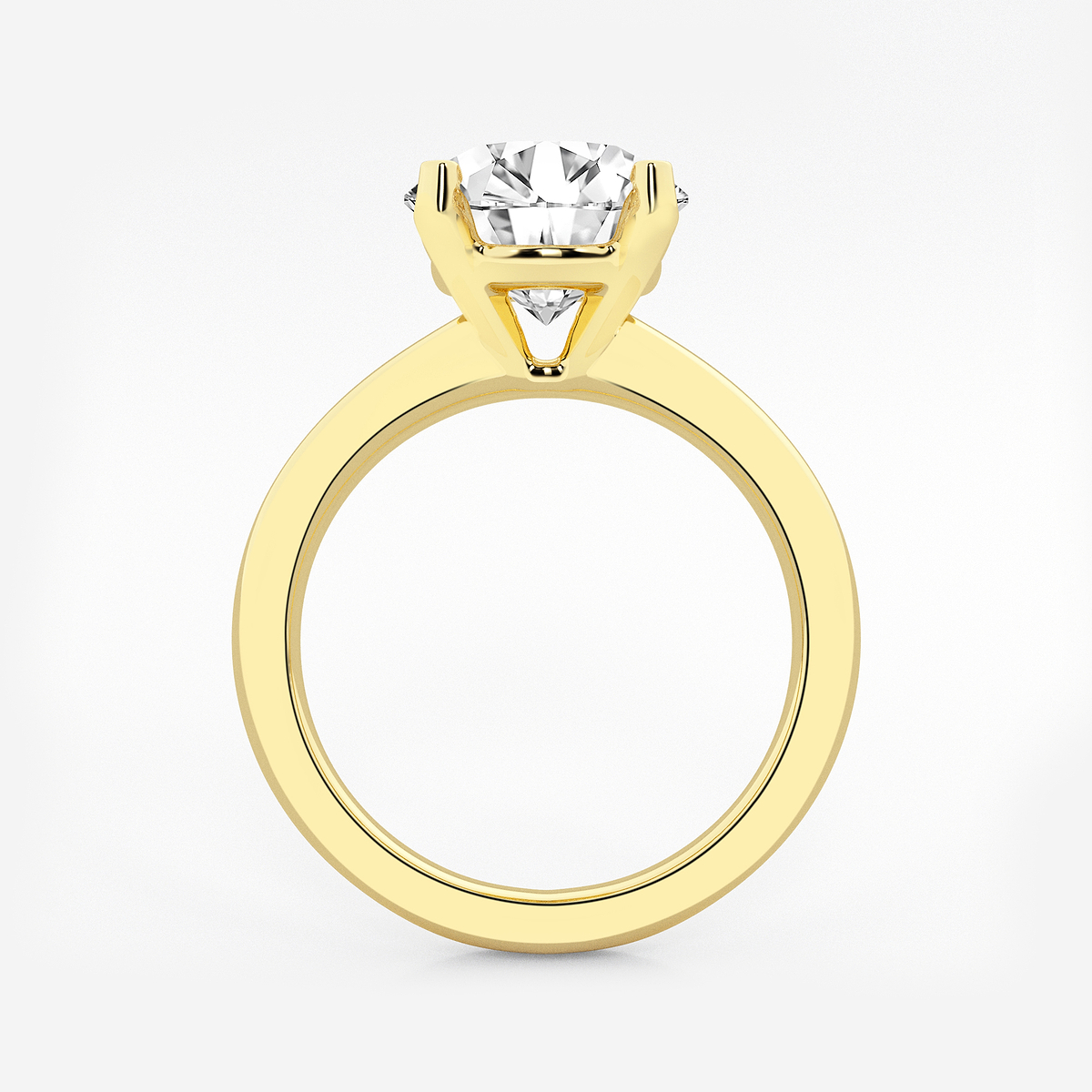 Additional Image 1 for  3 ctw Round Lab Grown Diamond Solitaire Engagement Ring