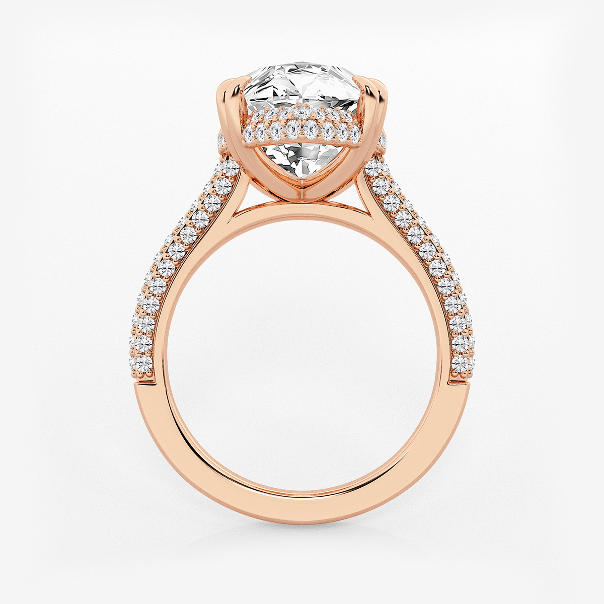 Additional Image 1 for  8 3/4 ctw Marquise Lab Grown Diamond Double Prong Hidden Halo Engagement Ring