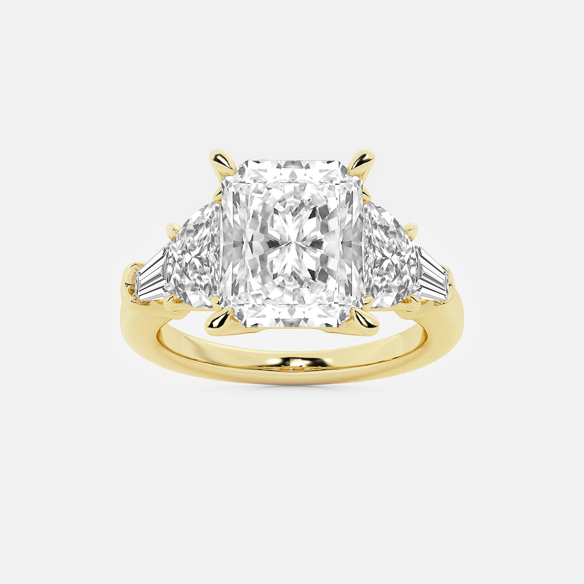 3 3/4 ctw Radiant Lab Grown Diamond Engagement Ring