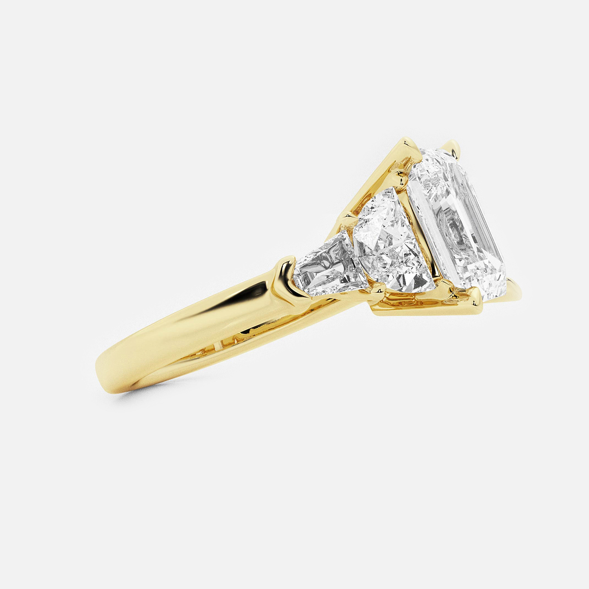 Additional Image 1 for  3 3/4 ctw Radiant Lab Grown Diamond Engagement Ring