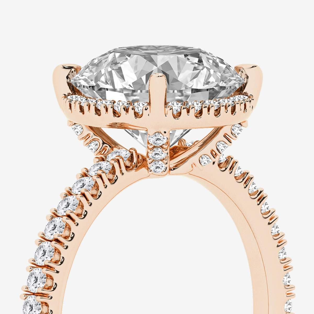 Additional Image 2 for  3 1/2 ctw Round Lab Grown Diamond Engagement Ring