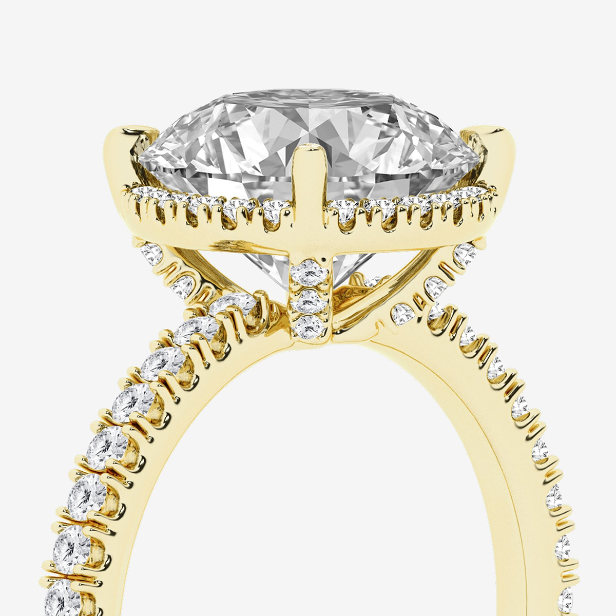 Additional Image 2 for  3 1/2 ctw Round Lab Grown Diamond Engagement Ring