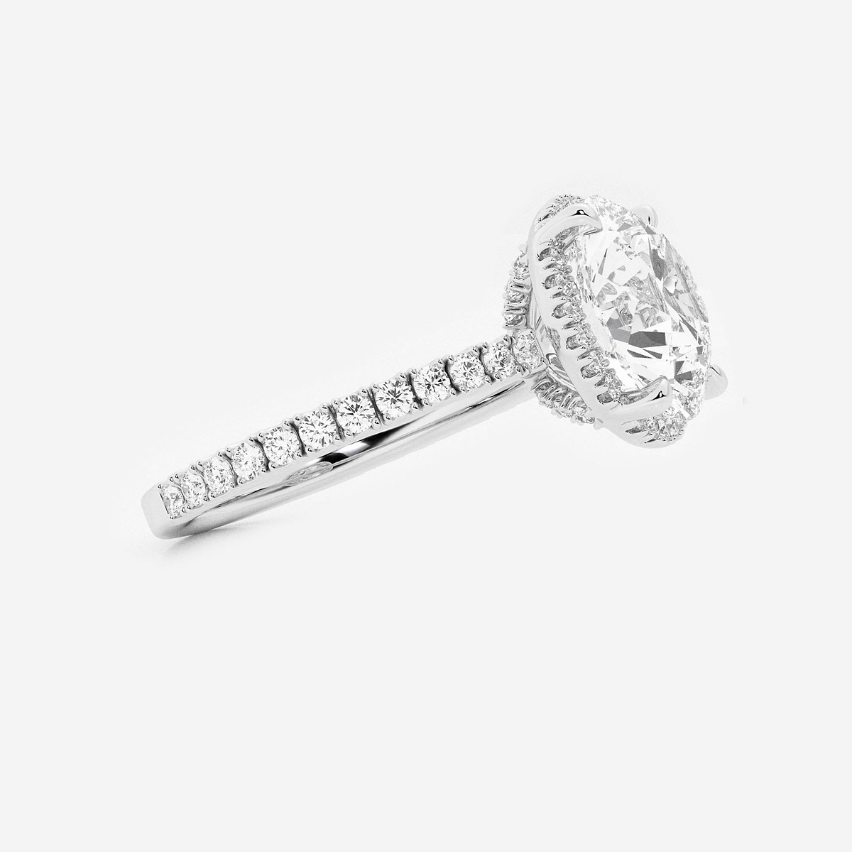 Additional Image 1 for  3 1/2 ctw Round Lab Grown Diamond Engagement Ring