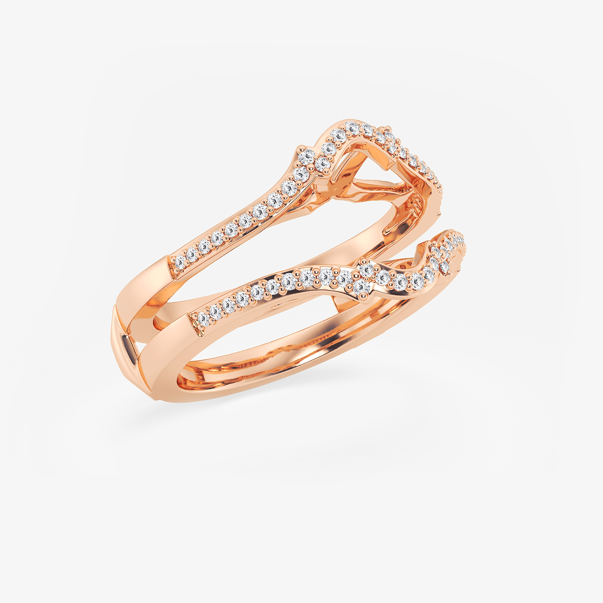 Additional Image 1 for  1/4 ctw Round Lab Grown Diamond Crown Ring Enhancer
