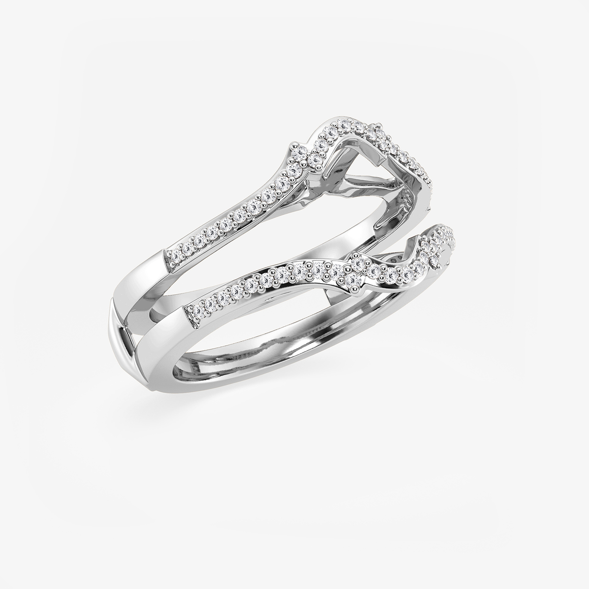 Additional Image 1 for  1/4 ctw Round Lab Grown Diamond Crown Ring Enhancer