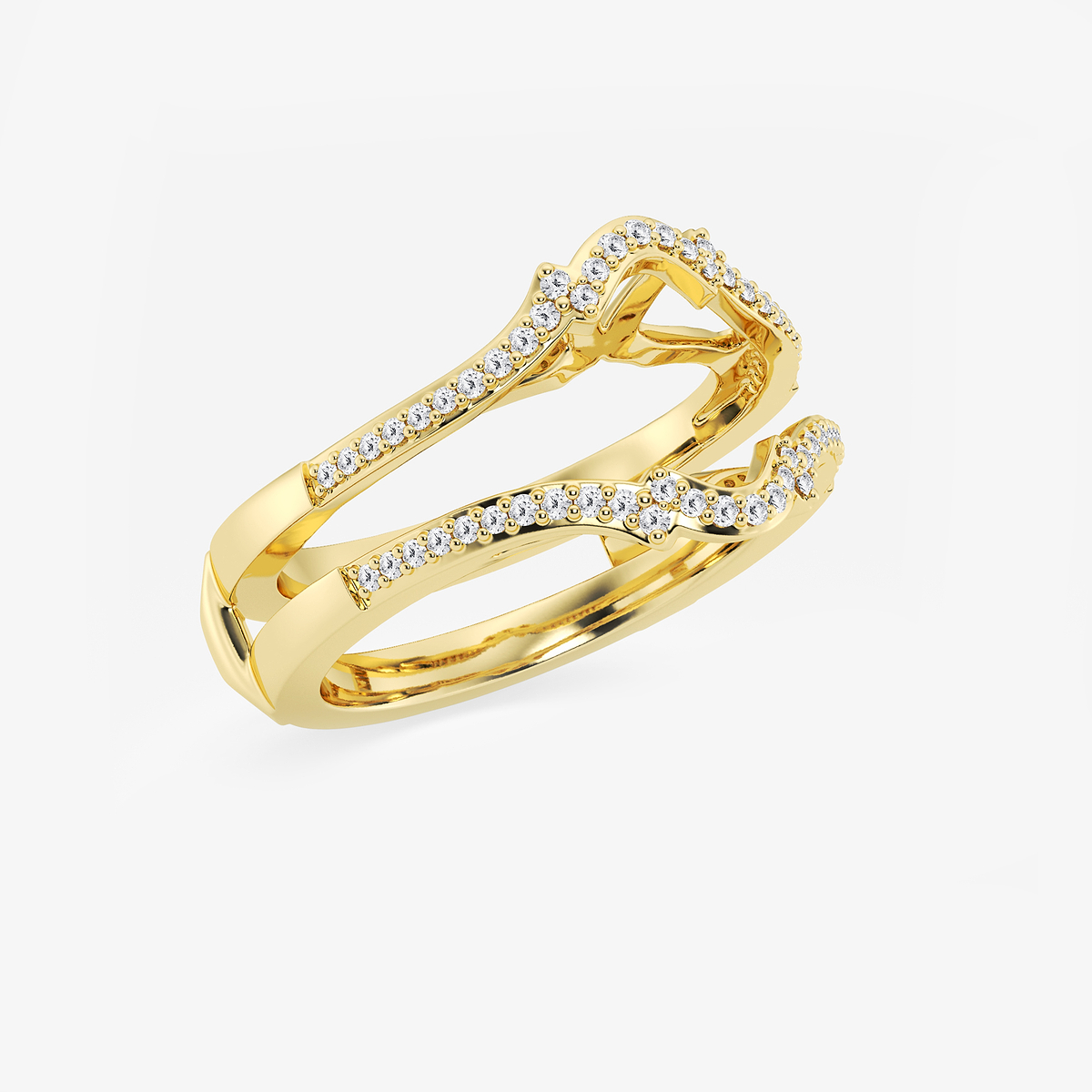 Additional Image 1 for  1/4 ctw Round Lab Grown Diamond Crown Ring Enhancer