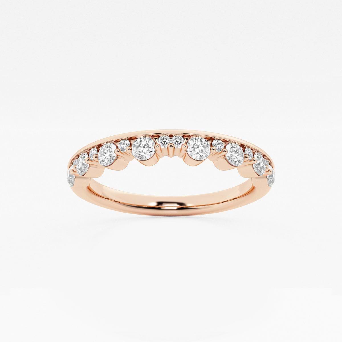 1/2 ctw Round Lab Grown Diamond Stackable Ring