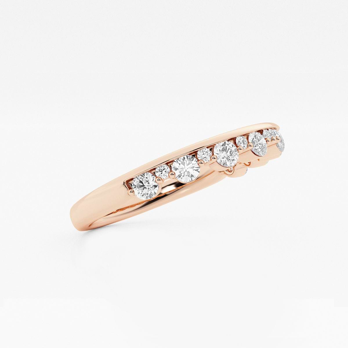 Additional Image 1 for  1/2 ctw Round Lab Grown Diamond Stackable Ring