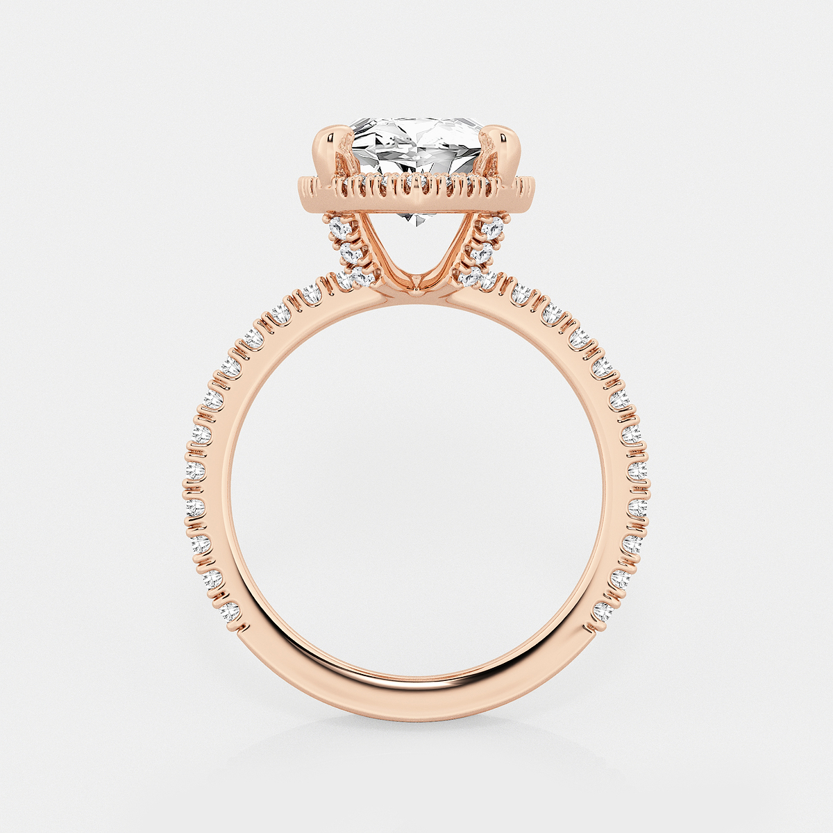 Additional Image 1 for  5 5/8 ctw Marquise Lab Grown Diamond Halo Engagement Ring