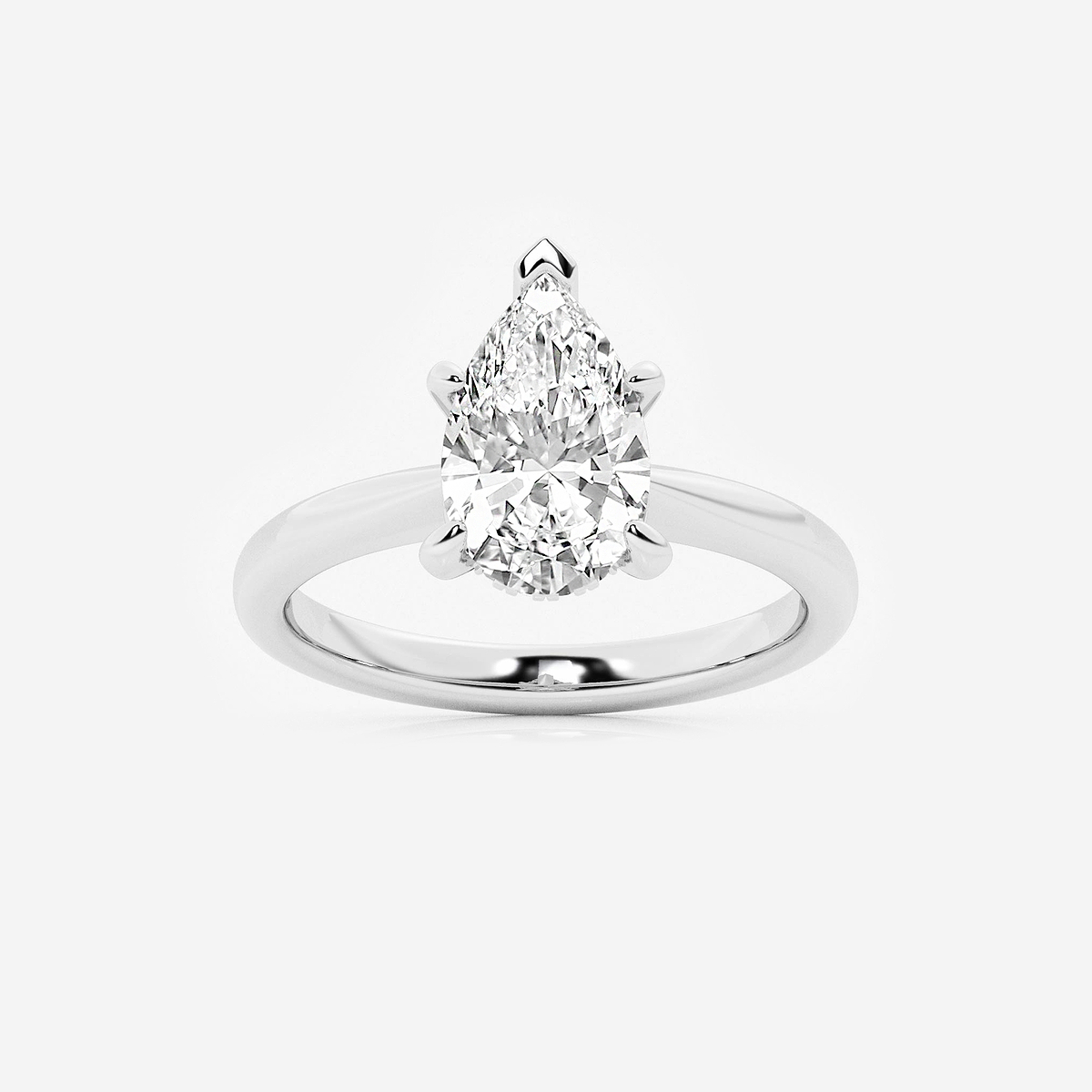 2 ctw Pear Lab Grown Diamond Hidden Halo Engagement Ring