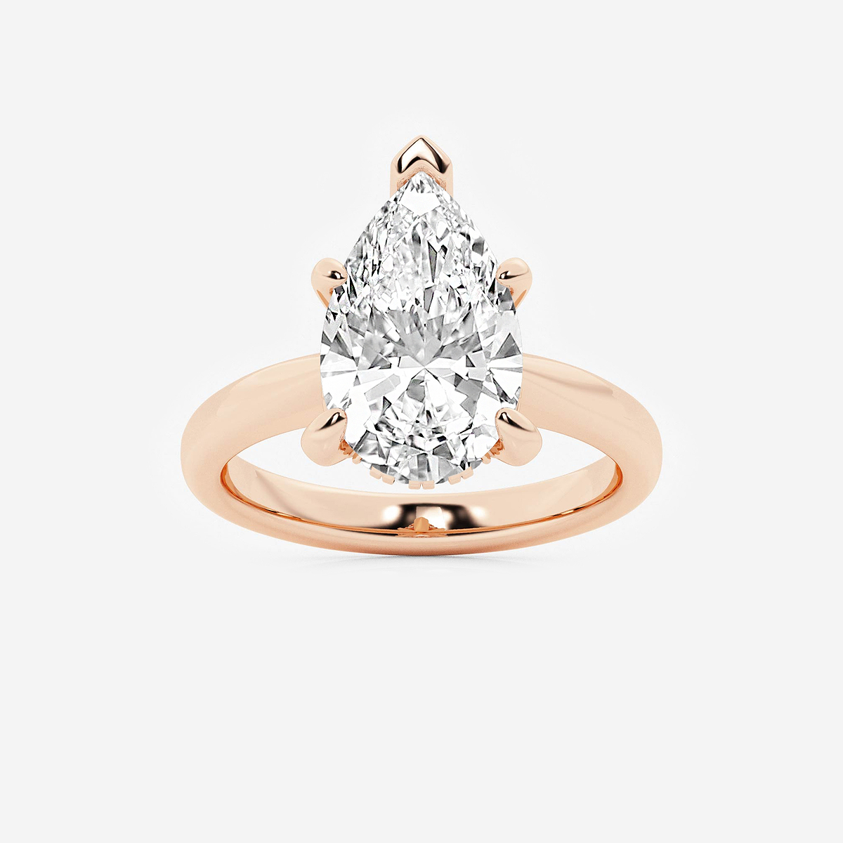 4 ctw Pear Lab Grown Diamond Hidden Halo Engagement Ring